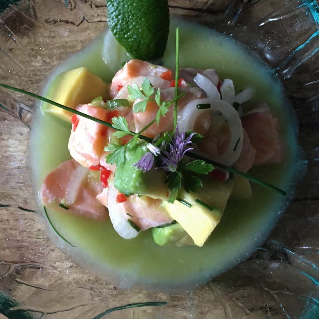 Ceviche "fácil" de salmón